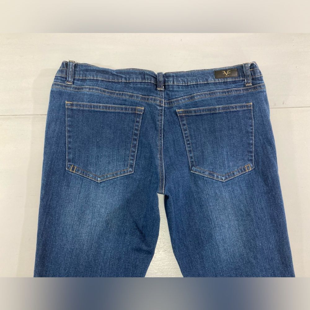 Versace 19V69 Italia Jeans Womens 31 Distressed Blue Denim Designer - Picture 4 of 13